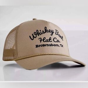 Whiskey Bent Men's Sale Barn Logo Tan Snapback Hat